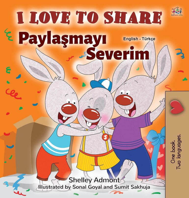 Front cover_I Love to Share (English Turkish Bilingual Book for Kids)