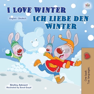 Couverture_I Love Winter (English German Bilingual Children's Book)