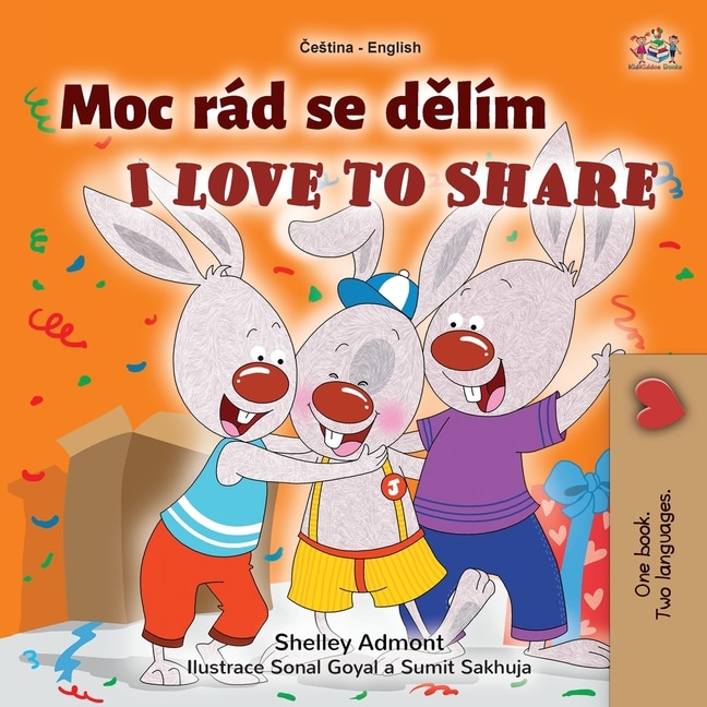 Couverture_I Love To Share (czech English Bilingual Book For Kids)
