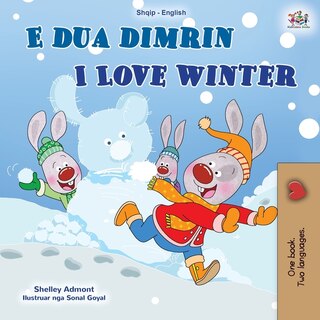Couverture_I Love Winter (Albanian English Bilingual Book for Kids)