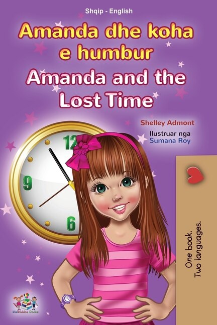 Front cover_Amanda and the Lost Time (Albanian English Bilingual Book for Kids)