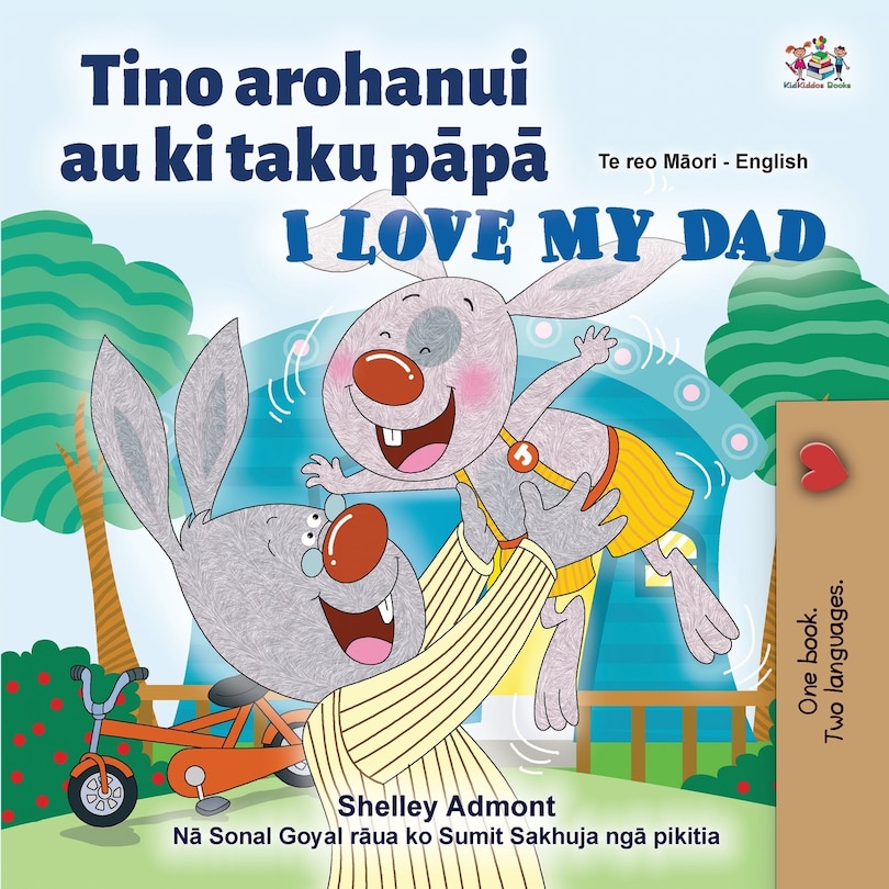 Couverture_I Love My Dad (Maori English Bilingual Children's Book)