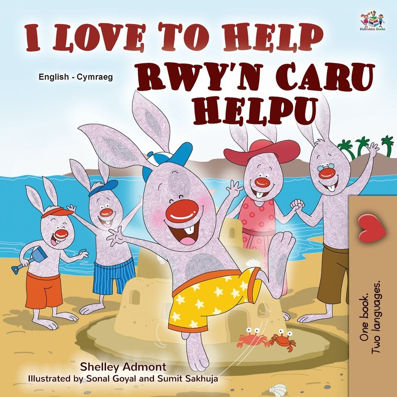 Couverture_I Love To Help (english Welsh Bilingual Book For Kids)