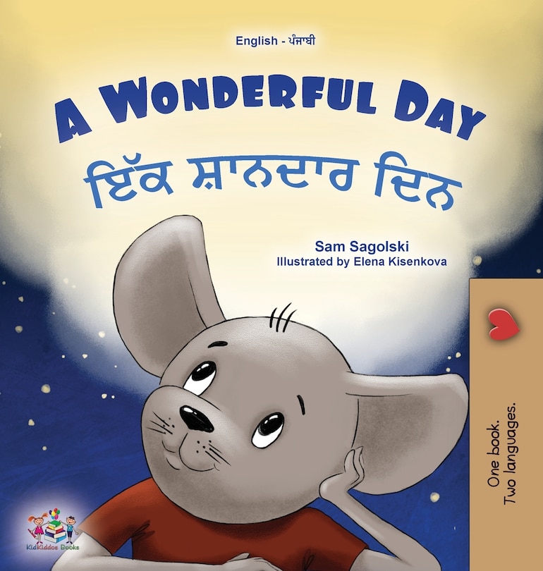 Front cover_A Wonderful Day (English Punjabi Gurmukhi Bilingual Children's Book)