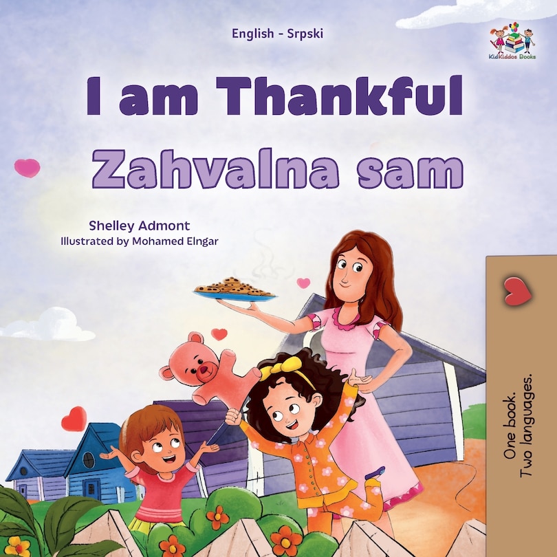 Couverture_I am Thankful (English Serbian Bilingual Children's Book - Latin Alphabet)