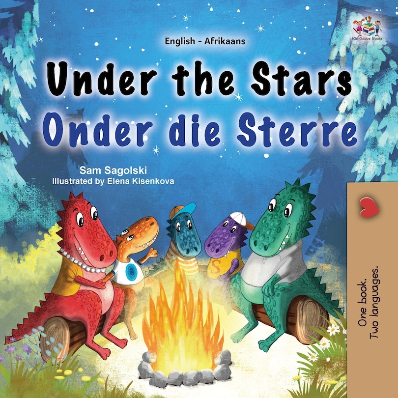 Front cover_Under the Stars (English Afrikaans Bilingual Kids Book)
