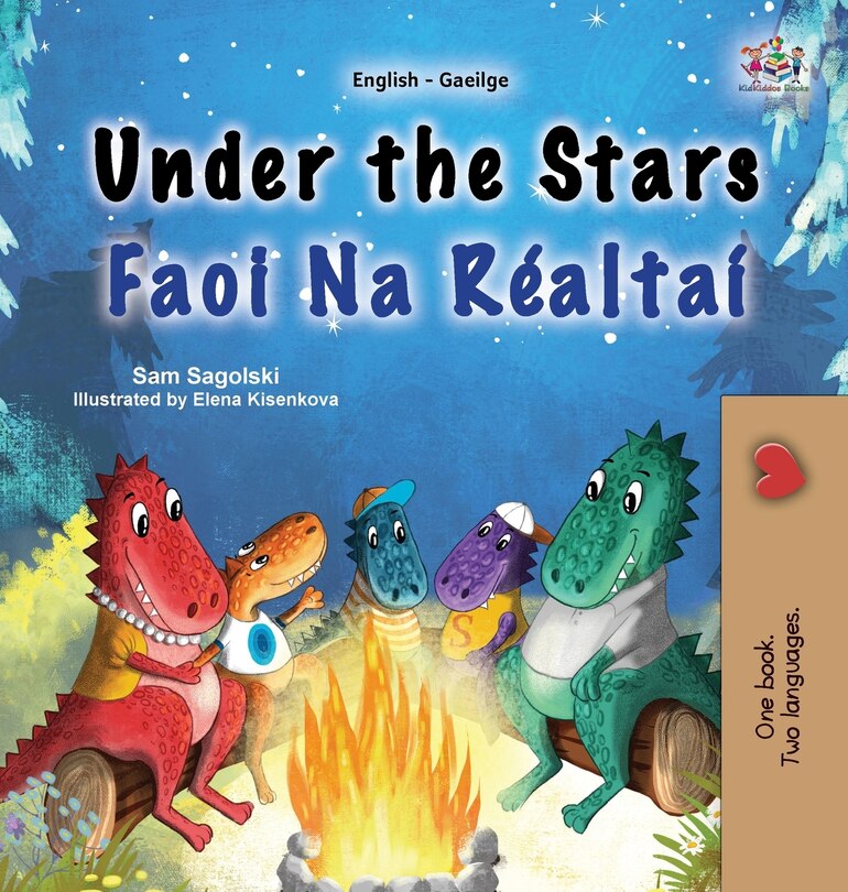 Front cover_Under the Stars (English Irish Bilingual Kids Book)