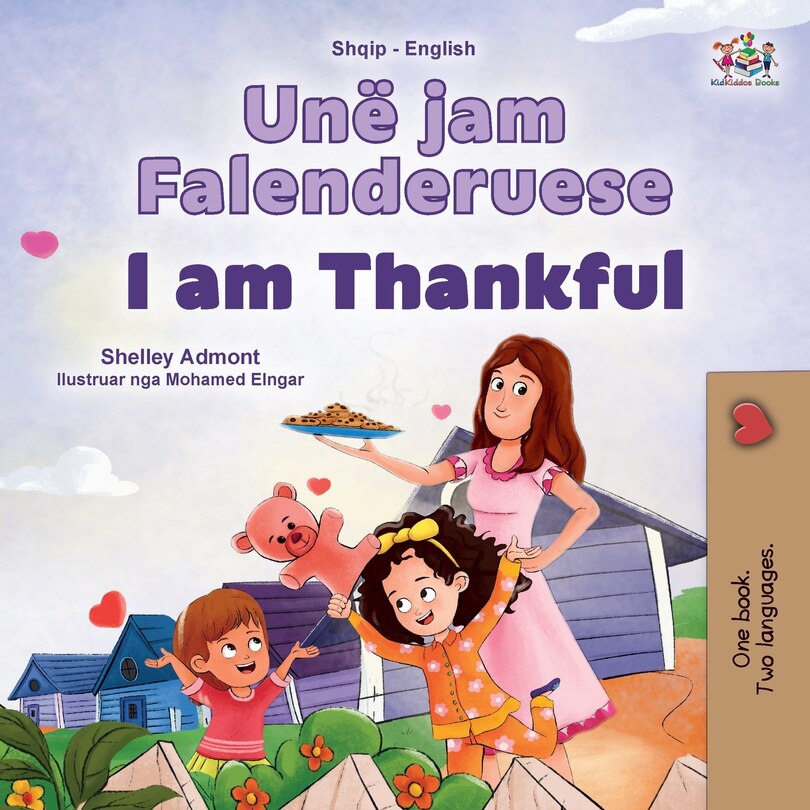 Front cover_I am Thankful (Albanian English Bilingual Children's Book)