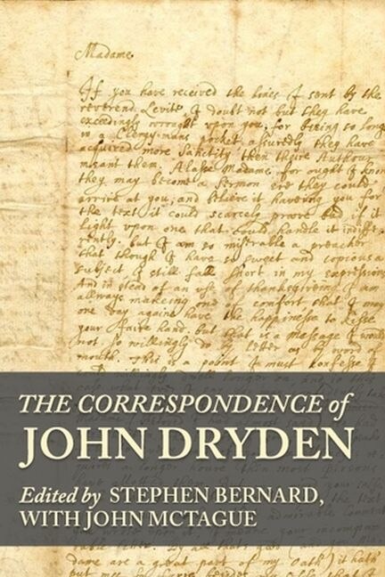 Front cover_The correspondence of John Dryden