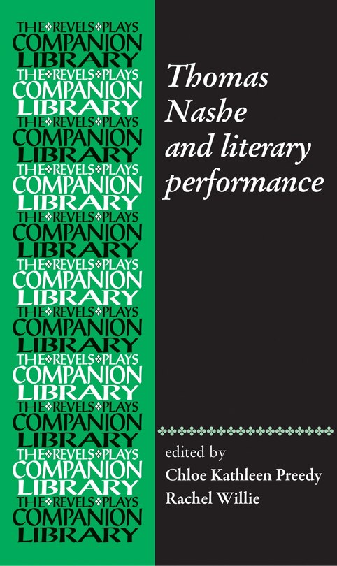 Front cover_Thomas Nashe and literary performance