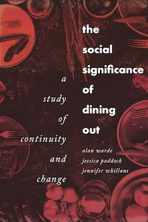 Couverture_The social significance of dining out