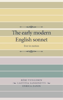 Front cover_The early modern English sonnet