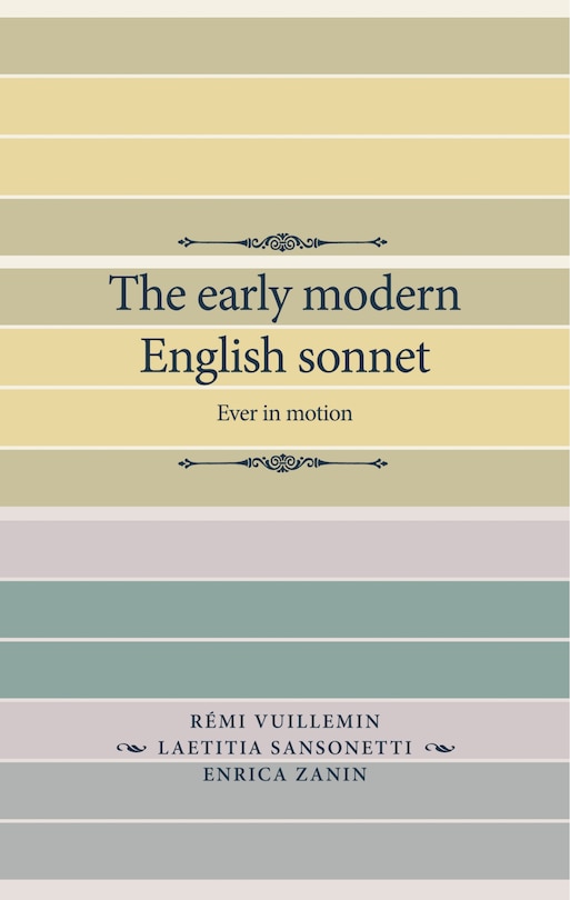 Front cover_The early modern English sonnet