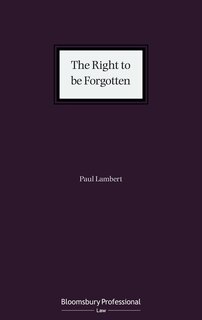 Front cover_The Right To Be Forgotten