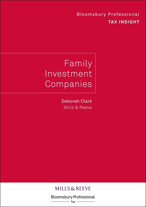 Couverture_Bloomsbury Professional Tax Insight - Family Investment Companies