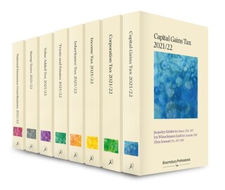 Bloomsbury Professional Tax Annuals 2021/22: Extended Set