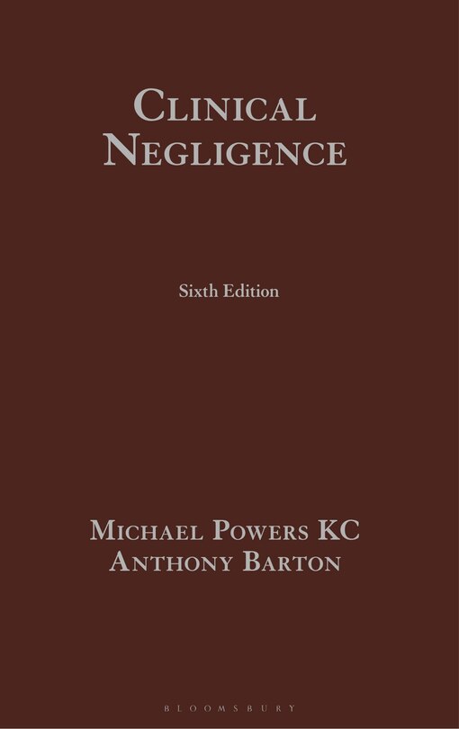 Front cover_Clinical Negligence