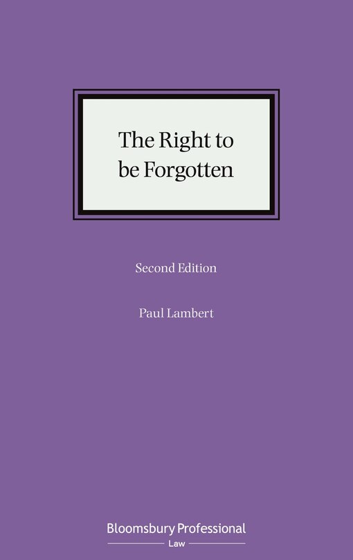 Front cover_Right to be Forgotten