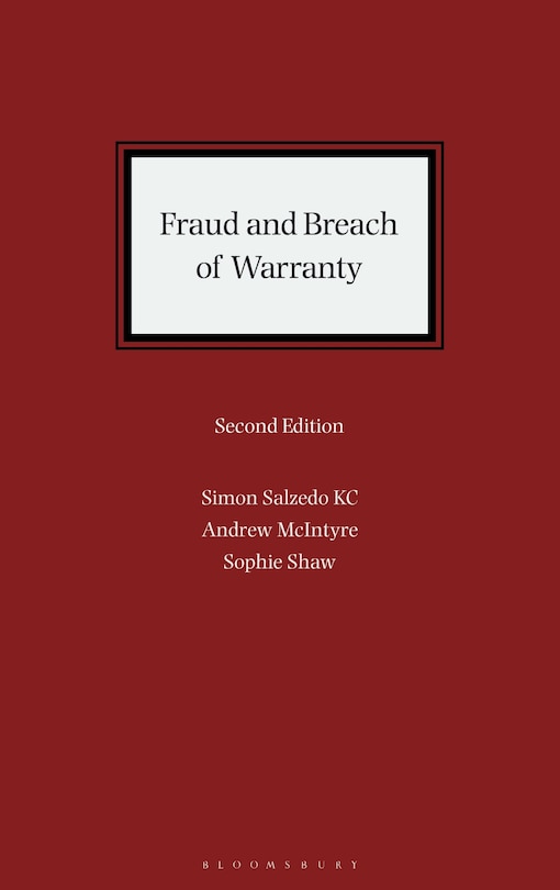 Front cover_Fraud and Breach of Warranty