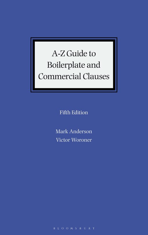 Front cover_A-Z Guide to Boilerplate and Commercial Clauses