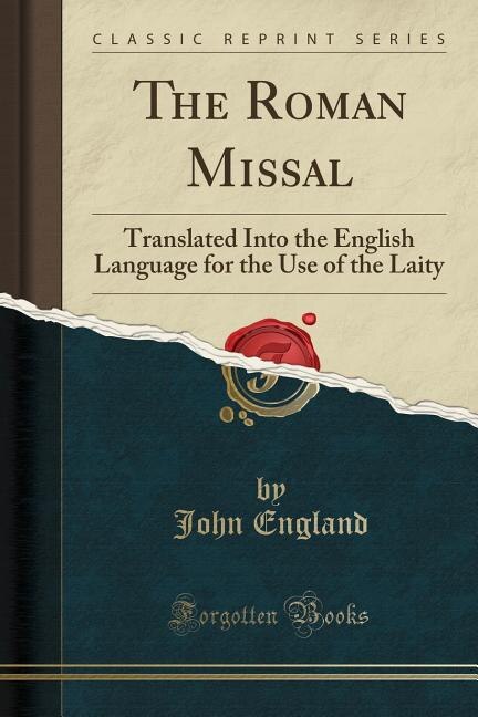 Front cover_The Roman Missal