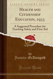 Front cover_Health and Citizenship Education, 1933