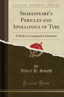 Front cover_Shakespeare's Pericles and Apollonius of Tyre