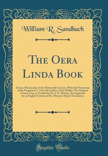 Front cover_The Oera Linda Book