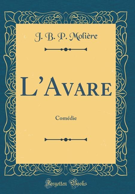 Front cover_L'Avare