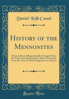 Front cover_History of the Mennonites