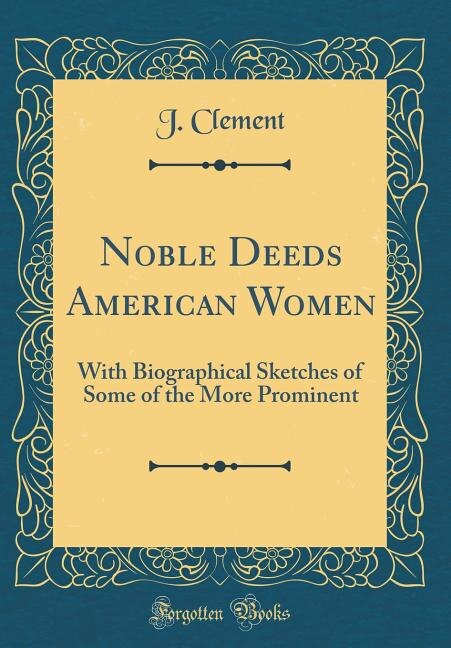 Couverture_Noble Deeds American Women