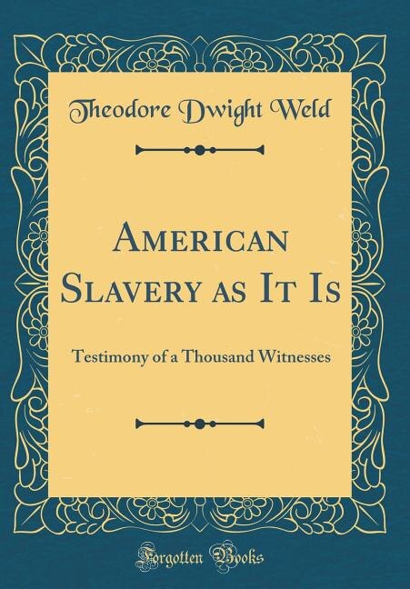 Front cover_American Slavery as It Is