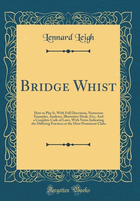Front cover_Bridge Whist