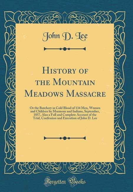 Couverture_History of the Mountain Meadows Massacre