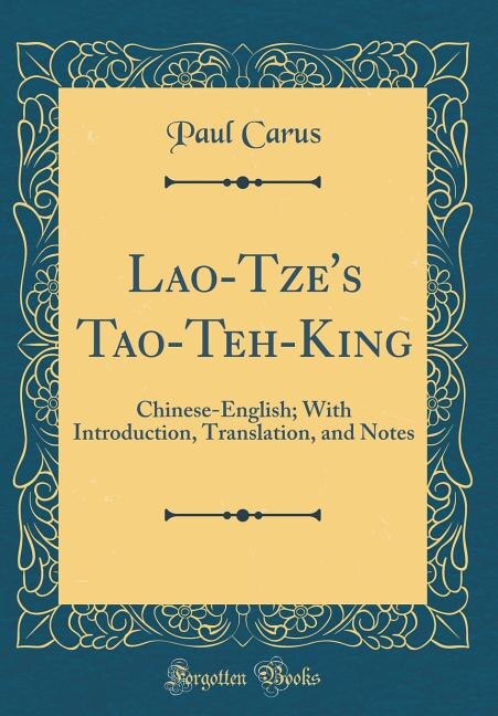 Front cover_Lao-Tze's Tao-Teh-King
