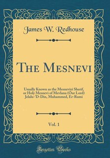 Front cover_The Mesnevi, Vol. 1