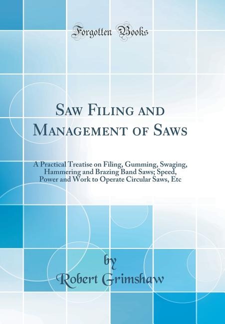 Couverture_Saw Filing and Management of Saws