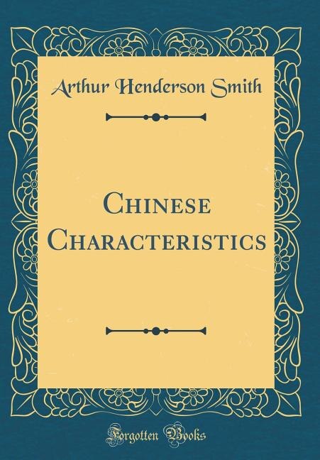 Couverture_Chinese Characteristics (Classic Reprint)
