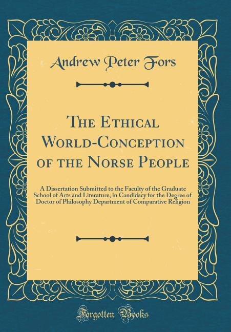 Front cover_The Ethical World-Conception of the Norse People