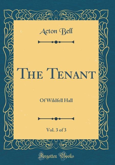 Front cover_The Tenant, Vol. 3 of 3