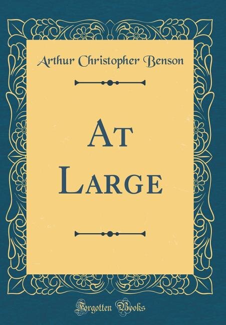 Front cover_At Large (Classic Reprint)