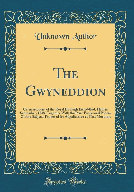 Front cover_The Gwyneddion