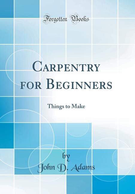 Couverture_Carpentry for Beginners