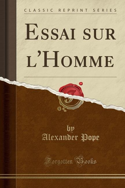 Couverture_Essai sur l'Homme (Classic Reprint)