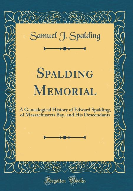 Couverture_Spalding Memorial