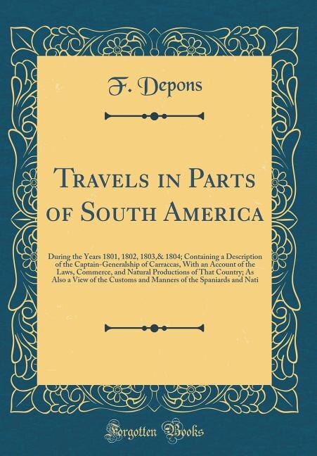 Front cover_Travels in Parts of South America