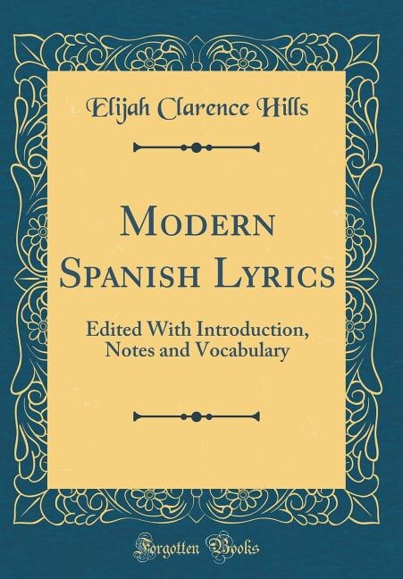 Couverture_Modern Spanish Lyrics