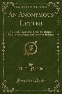 Couverture_An Anonymous Letter