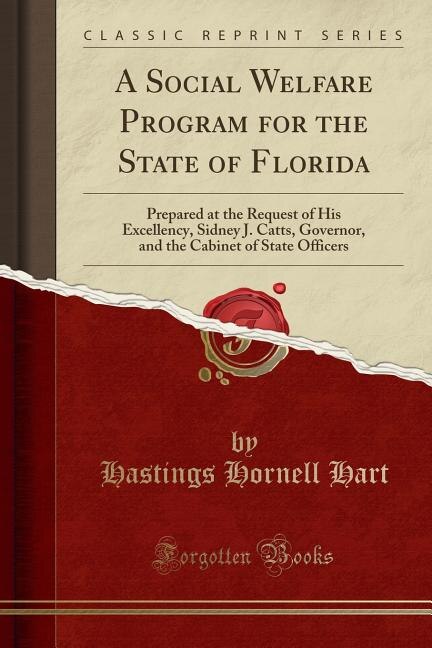 Front cover_A Social Welfare Program for the State of Florida