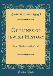 Couverture_Outlines of Jewish History